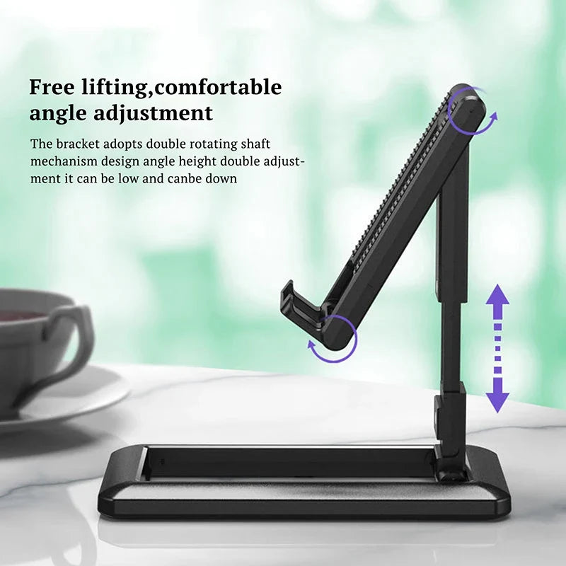 Portable Desktop Smartphone Stand Adjustable Cellphone Holder Tablet Stand Foldable Tablet Bracket For iPhone Xiaomi iPad Tablet