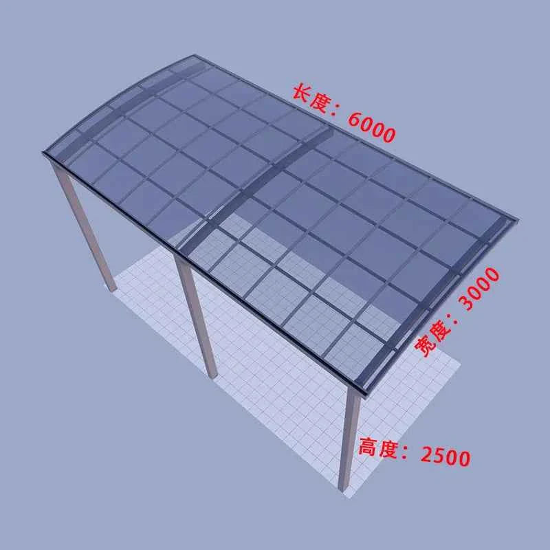 Home Villa Gazebos Garden Outdoor Canopy Tent Modern Custom Parking Shed Sunshade Awning Patio Pergola Aluminum Alloy Carport