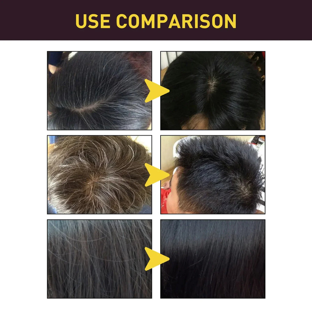 100ml Black Hair Shampoo 3 In1 Hair Dye Shampoo Repairing and Softening Shampoo Moisturizing Cleaning Hair Care for Women Men