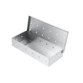 BBQ Smoker Box Stainless Steel Wood Chips Smoker Box with Hinged Lid Heavy Duty BBQ Smoke Box For Charcoal Grilling YY224