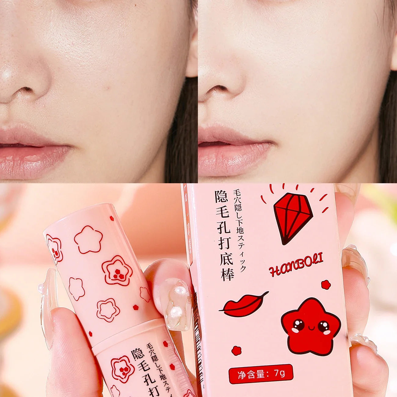 Invisible Pore Cream Moisturizing Facial Matte Prime Invisible Pore Primer Stick Smooth Brighten Face Skin Oil Control Care