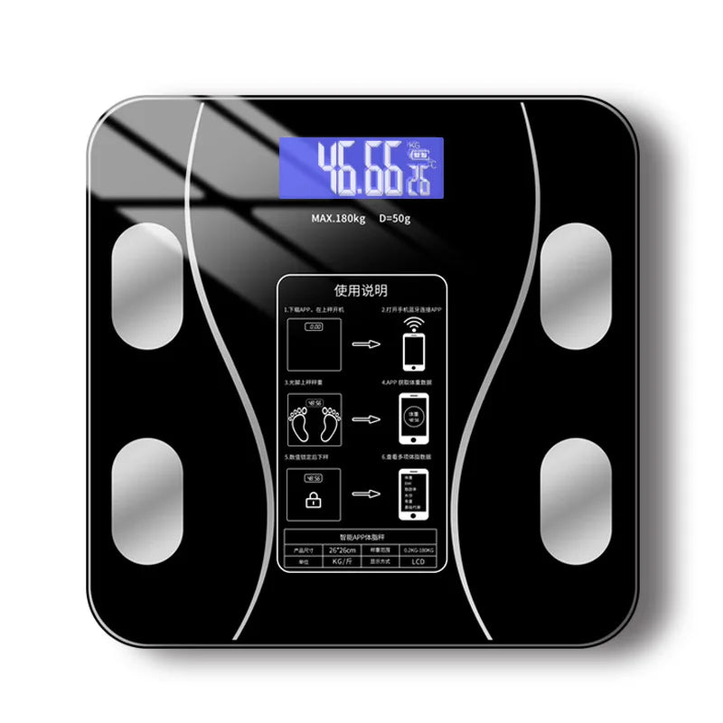 New USB Intelligent and Precise Home Fat Scale,Body Fat Scale,Adult Body Scale,Small Electronic Scale, Weighing Scale Body Scale