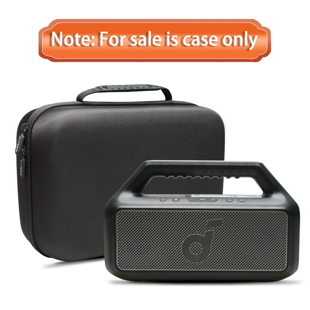 Bluetooth Speaker Case for soundcore Boom 2 Outdoor Bluetooth Speaker Storage Carrying Bag Accessories for Bluetooth Speaker
