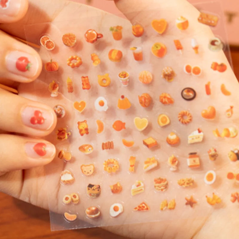 Mini Pattern Nose-Shaped Film Stickers | DIY Journal Frame Decoration Set