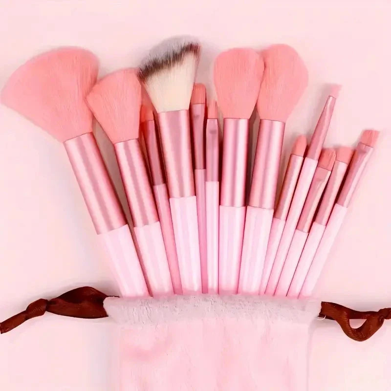 13/33pcs Professional Makeup Brush Set with Accessories for Combination Skin- Featuring Soft Brushes，Suitable for Beginners