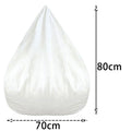 OTAUTAU Replacement Pouf Mesh Inner Liner Cover Without Filling Removable Washable Lazy Sofa Insert for Bean Bag Puff Couch Sac
