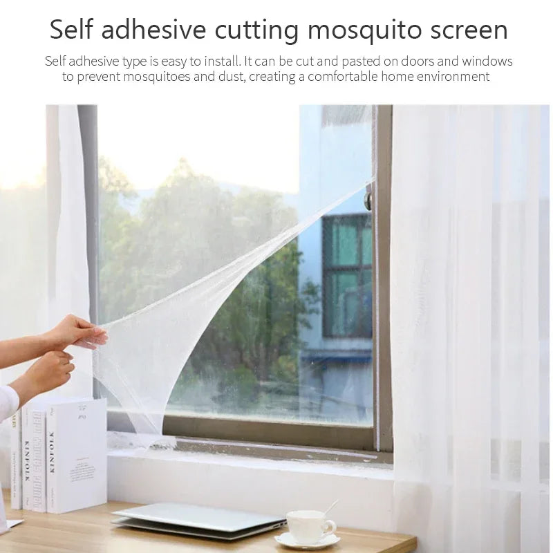 Mosquito Window Net Door Screen | DIY Self-Adhesive Insect Mesh