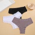 New Lace Seamless Cotton Panties Ribbed Maillard Brazilian Pants LowWaist Women Panties Breathable Girls Underwear Soft Lingerie
