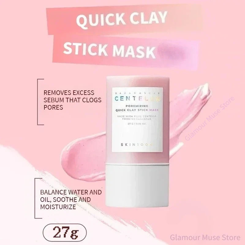 Korean Skin Care Centella Poremizing Quick Clay Stick Mask Moisturizing Soothing Facial Shrink Pores Care Mask 27g