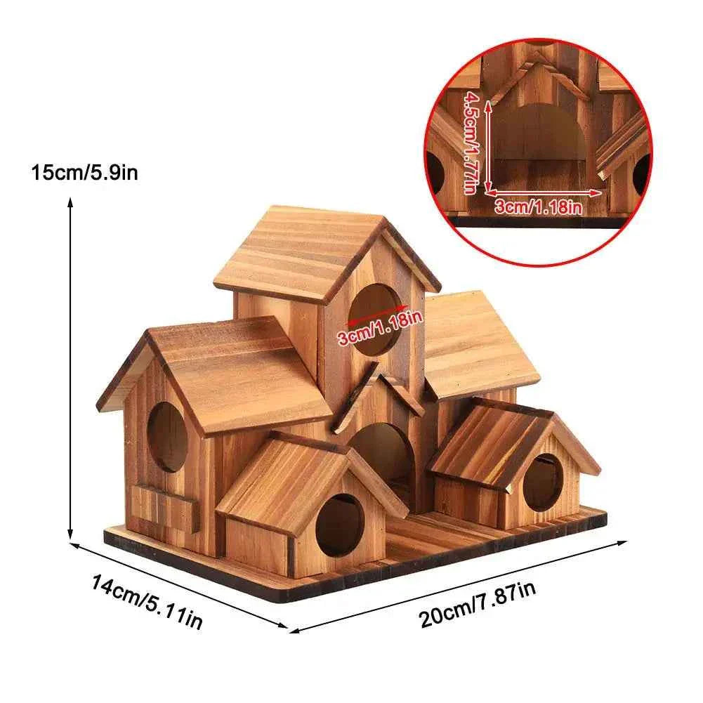 Bird Houses Bird Room Large Bird House for Garden Courtyard Backyard Decor Finch Bluebird Cardinals Handmade Humming 2026 1pcs