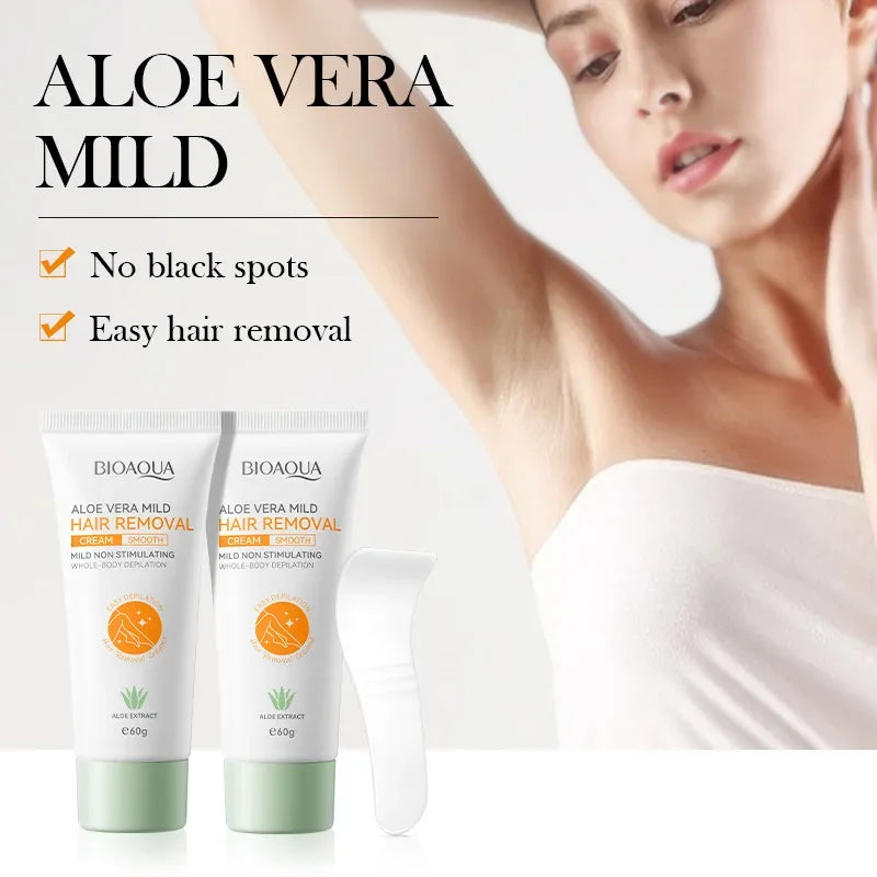 Fast Painless Hair Removal Cream Ladies Intimate Areas Depilatory Wax Underarm Aloe Hair Remover Creams for Men Women Body 60g