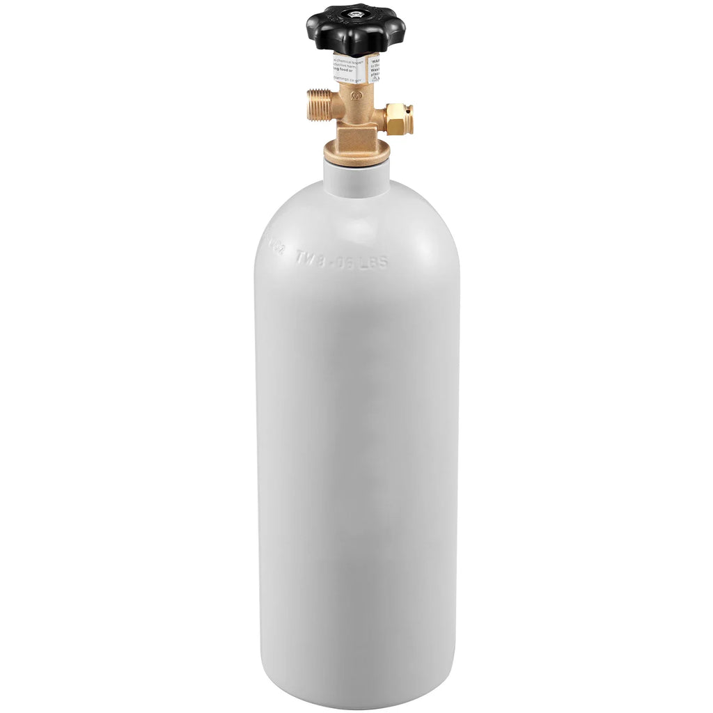 VEVOR CO2 Tank Aluminum Gas Cylinder CGA320 Valve Spray Coating