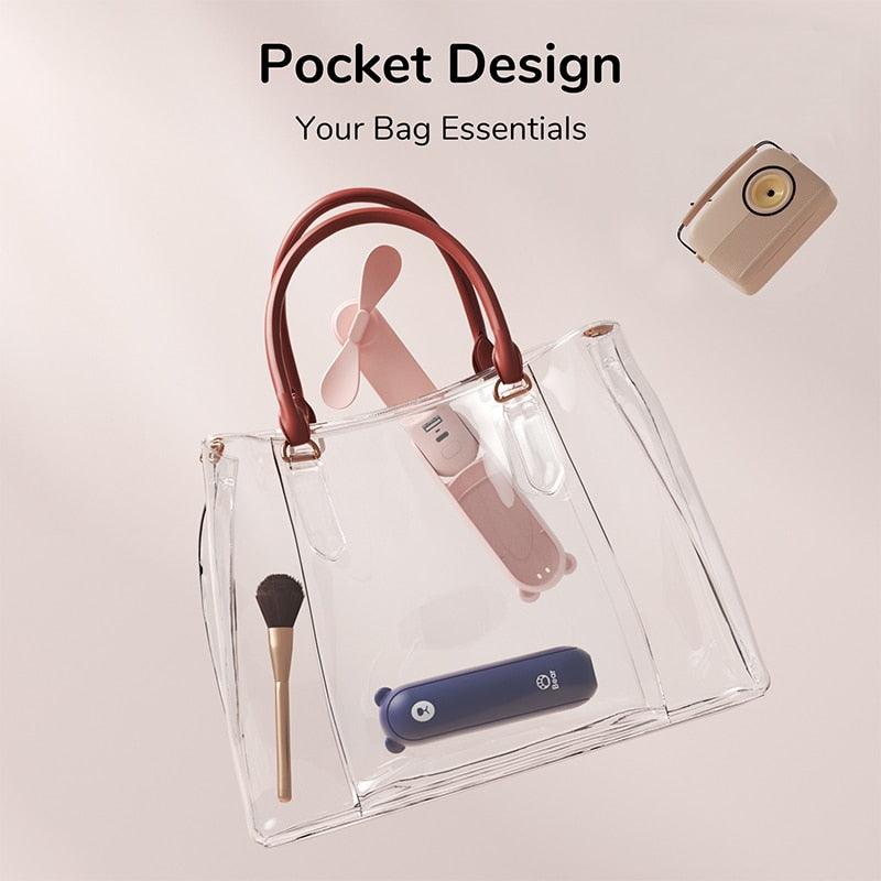 Mini Rechargeable 3in1 Pocket Fan