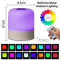Dimmable Touch Night Light Rechargeable Remote Control Night Light RGB Table Lamp Ambient Light for Bedroom Living Room