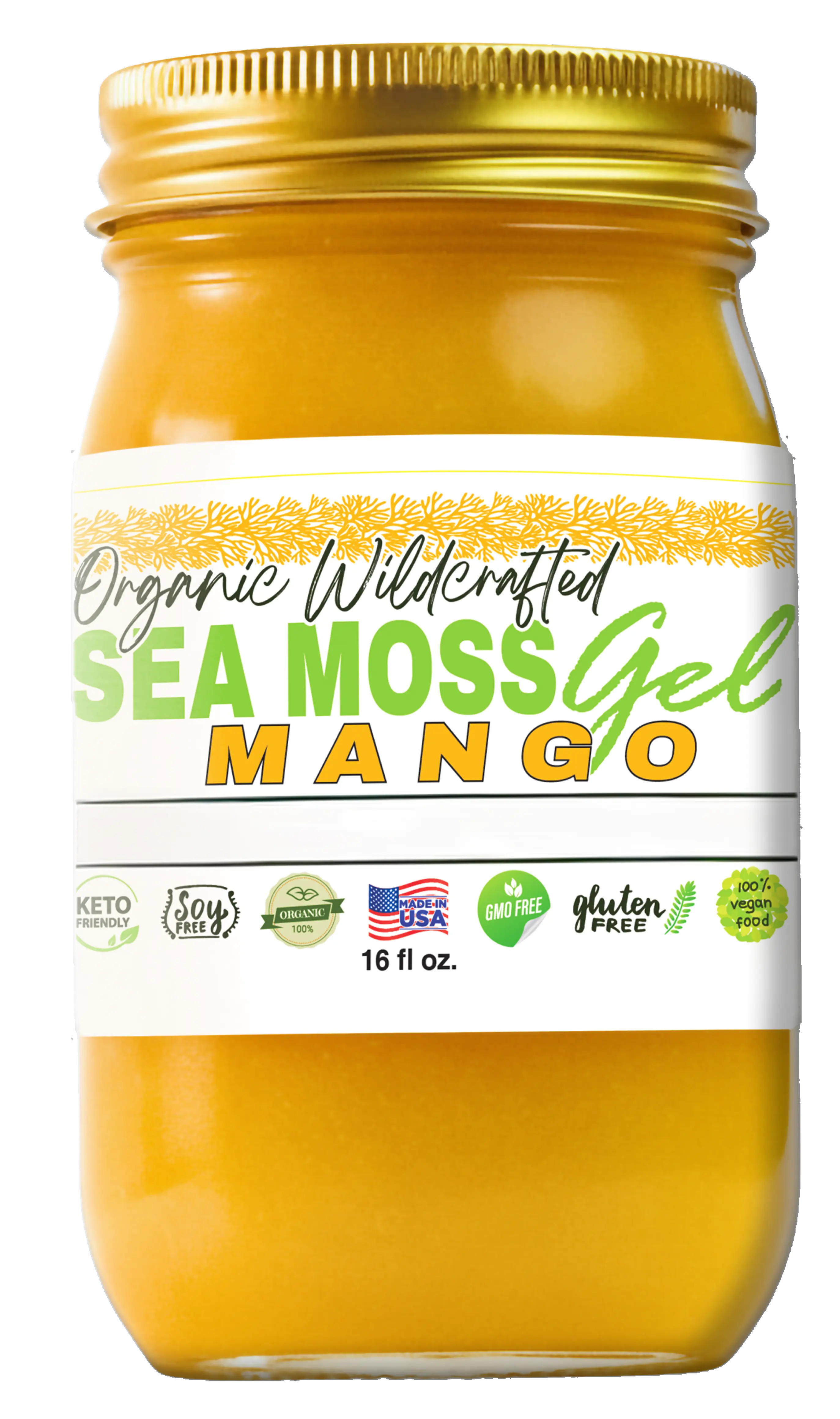 Sea Moss Gel - Mango Flavor 16oz