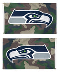 Seattle Seahawks Flag 3x5 Military Camo