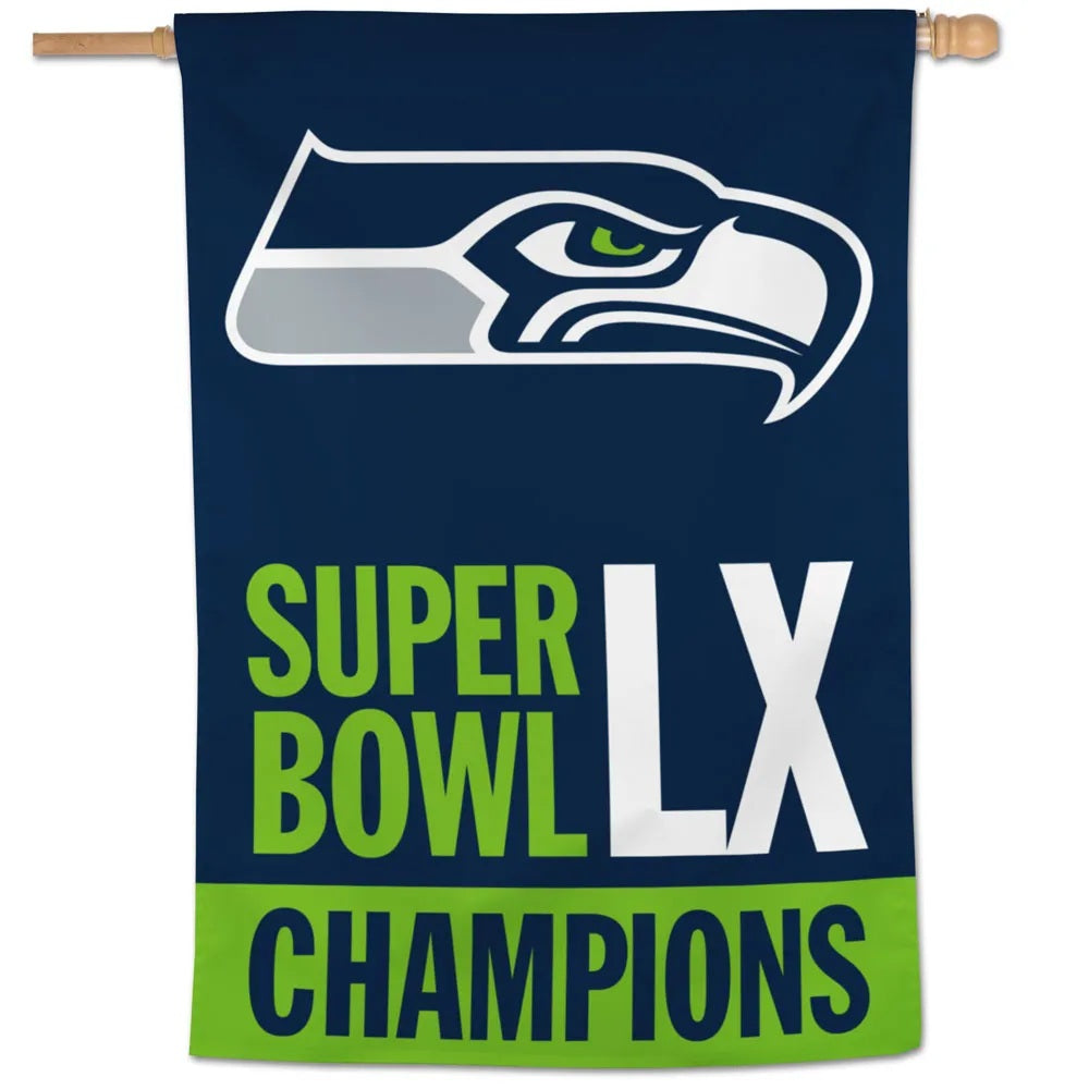 Seattle Seahawks Super Bowl LX Champions Banner