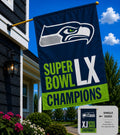 Seattle Seahawks Super Bowl LX Champions Banner
