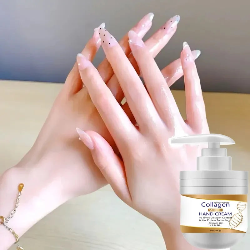 Collagen Hand and Foot Cream, Suitable for Hands and Feet, Skin Care, Hand and Foot Care, It Also Has a Moisturizing Hands and Feet, Cool in Summer
