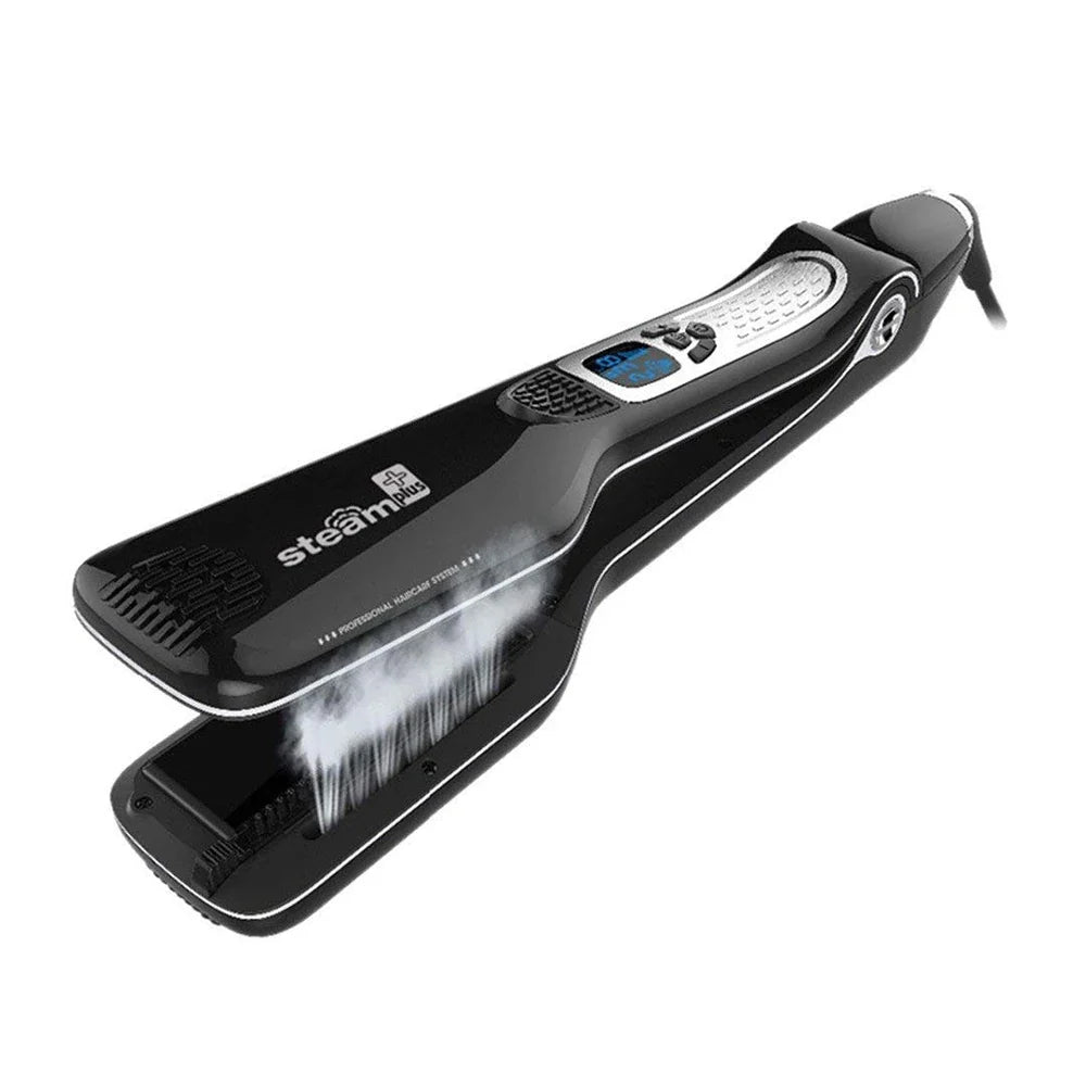 Professional Hair Straightener Steam Flat Iron Straightening Brush Electric Hair Brushes Ceramic Tourmaline Vapor Straighteners