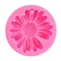 Big Daisy Small Daisy Flower Sun Flower Silicone Mould Flip Chocolate Cake Decoration Mould Diy Baking