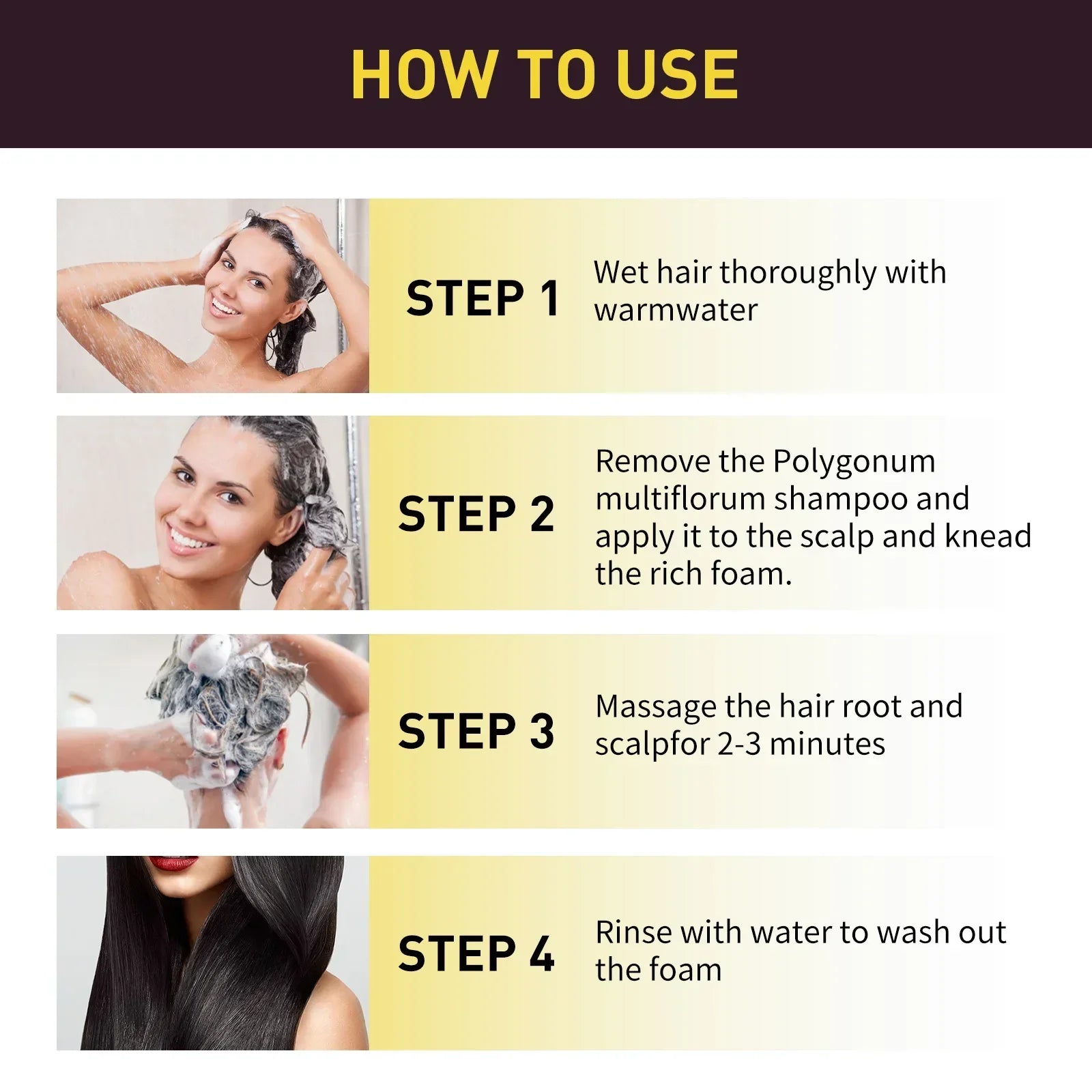 100ml Black Hair Shampoo 3 In1 Hair Dye Shampoo Repairing and Softening Shampoo Moisturizing Cleaning Hair Care for Women Men