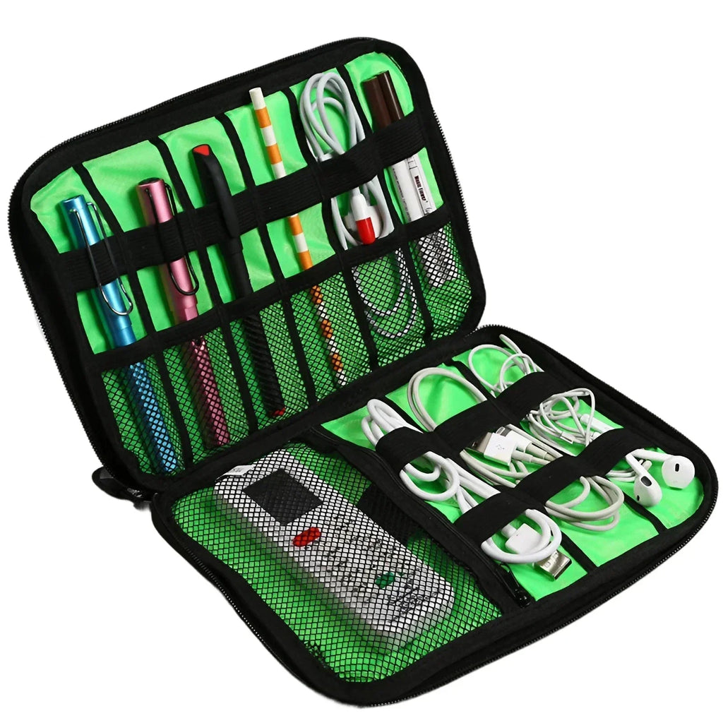 USB Charger Storage Bag Gadget Cable Organizer Storage Bag Waterproof Data Line Travel Suitcase Portable Electronic Organizer
