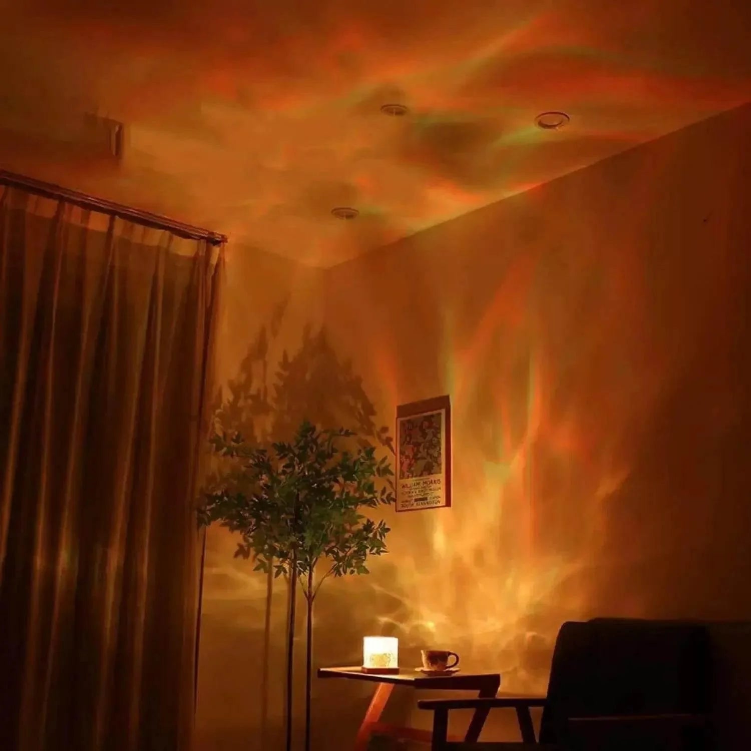 Ocean Wave Projector Light 16 Colors Midnight Aura