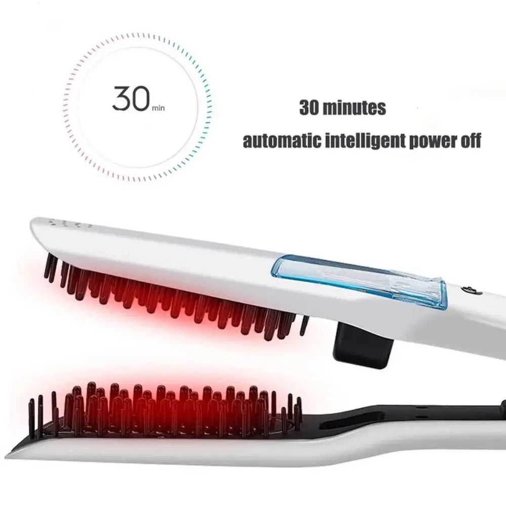 LCD Display Steam Hair Straightener PTC Heated Scalable Electric Hair Straightener Fast Heating Frizz-Free