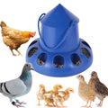 Pigeon Feeder Chicken Automatic Feeder Bird Feeding Bucket Bowl Food Dispenser 11 Holes for Chicken Pigeon Quail Hen Budgie 1Pc