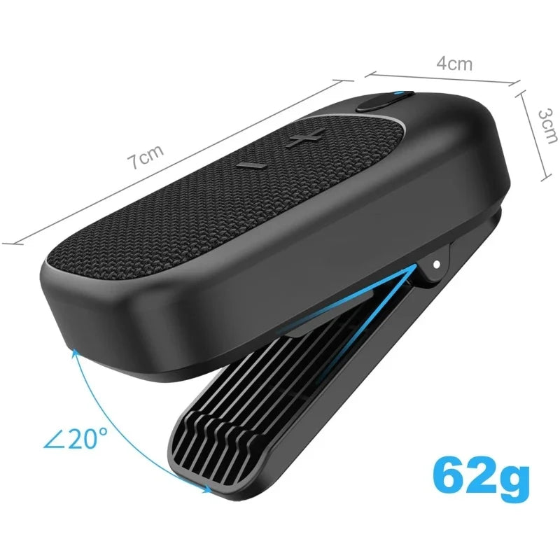 Portable Mini Bluetooth Speakers Built-in Microphone Clip Magnetic Bike Golf Waterproof Wearable Speaker for Outdoor Sports