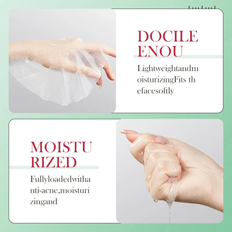 BIOAQUA Salicylic Acid Acne Removal Facial Masks Moisturizing Anti-Aging Nourishing Anti Acne Face Mask Skin Care Products