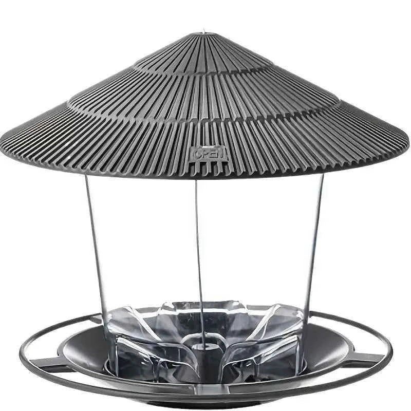 Bird Feeder Automatic Hanging Outdoor Garden Gazebo  Bird Feeding Container With Hang Rope House Decor Pet Supplies