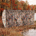 See-Through Hunting Blind Panel with Dog Door Pop up Waterflow Blind for 1-3 People