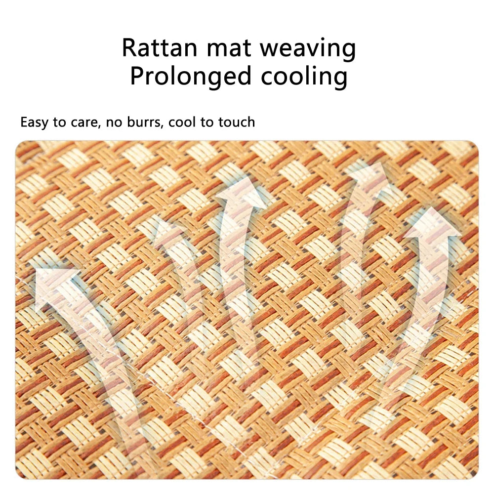 Pet Summer Mat Cute Dog Cooling Sofa Breathable Small Dog Bed Cushion Moistureproof Rattan Wear Cat Mat Accessories