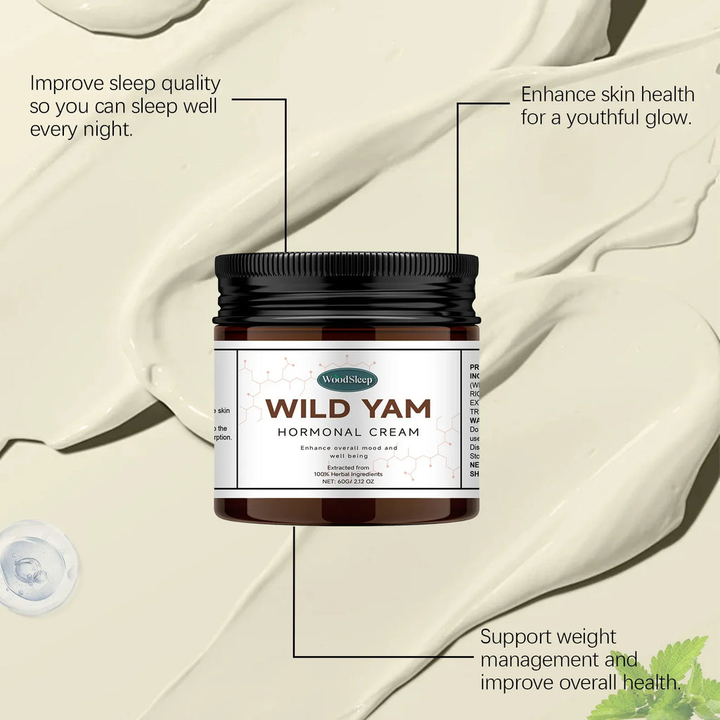 Wild Yam Cream Progesteron Hormone Regulation Balancing Tightening Smoothing Moisturizing Wrinkles Removing Women's Health Balm