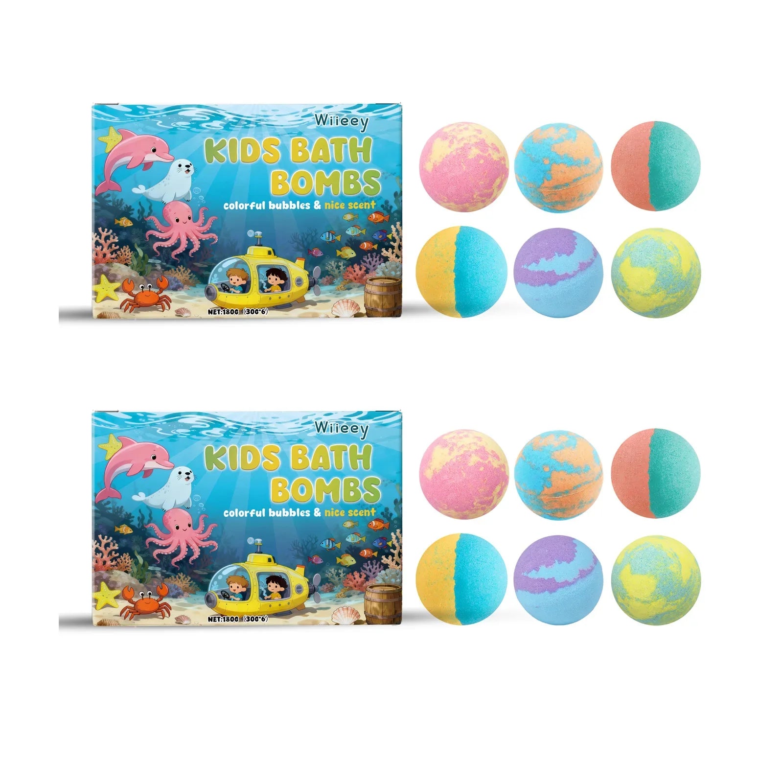 Bath Bombs for Kids Gentle Cleansing Skin Moisturizing Relax Body Exfoliating Relieve Stress Anxiety Fragrance Bubble Bath Ball