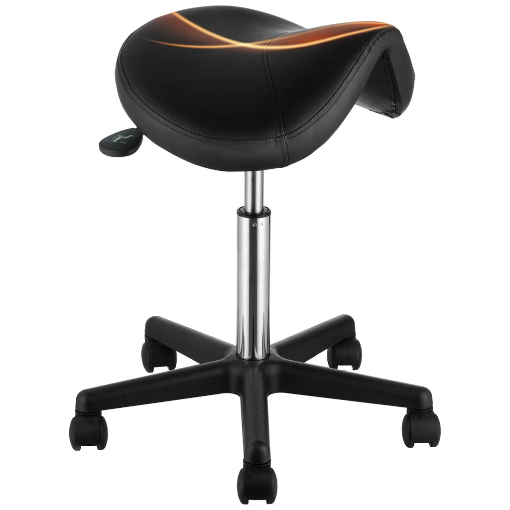 SucceBuy Ergonomic Saddle Stool With 360 Degree Rotation Casters