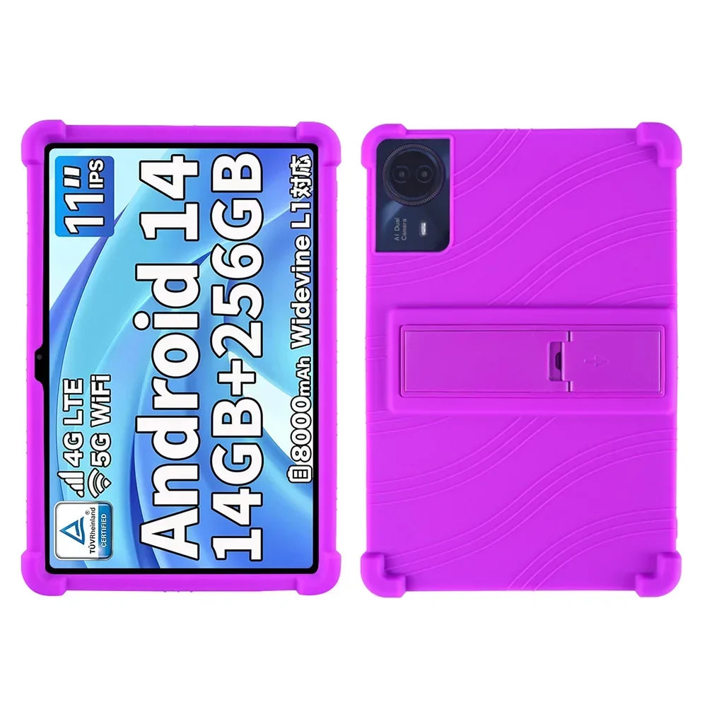 For ODEA S11 10.95inch Tablet Case Tablet Shockproof Cover Android14 Tablet Kids Silicon Stand Protective Shell Soft