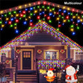 Solar Street Garden Decoration Solar Curtain Lighting Outdoor LED String Lights 3.5M/7.5M Waterproof Curtain Light