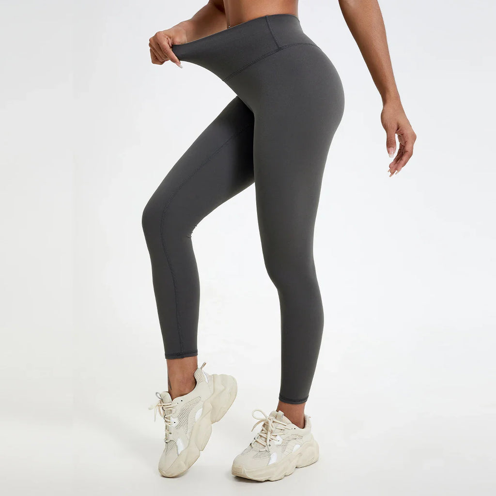 Hearuisavy Summer Super Soft Fabrics High Waist Leggings Gym Yoga Pants Running Workout Tights Push Up Sports Leggings Women