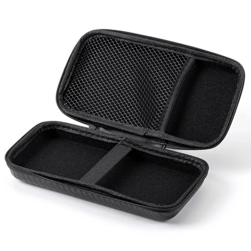 1/2pcs Portable Eva Storage Bag Zipper Pouch Mobile Phone Charger Protection Bag Mobile Hard Disk Bag U Disk Data Cable Storage