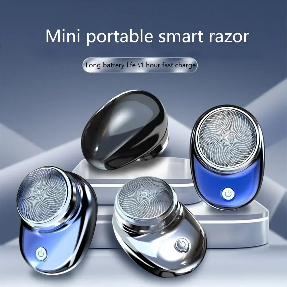 Portable Electric Shaver USB Rechargeable Mini Shave Electric Razor Pocket Shaver Waterproof Shaver Gift for Father Husband