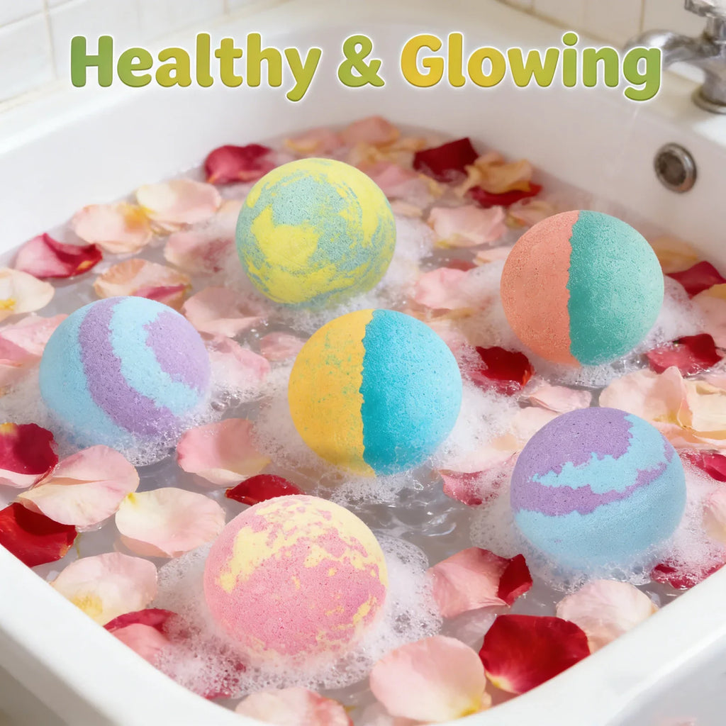Bath Bombs for Kids Gentle Cleansing Skin Moisturizing Relax Body Exfoliating Relieve Stress Anxiety Fragrance Bubble Bath Ball