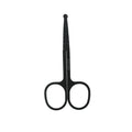 Unisex Stainless Steel Black Round Head Safe Nose Hair Scissors (Do Not Hurt Nose)