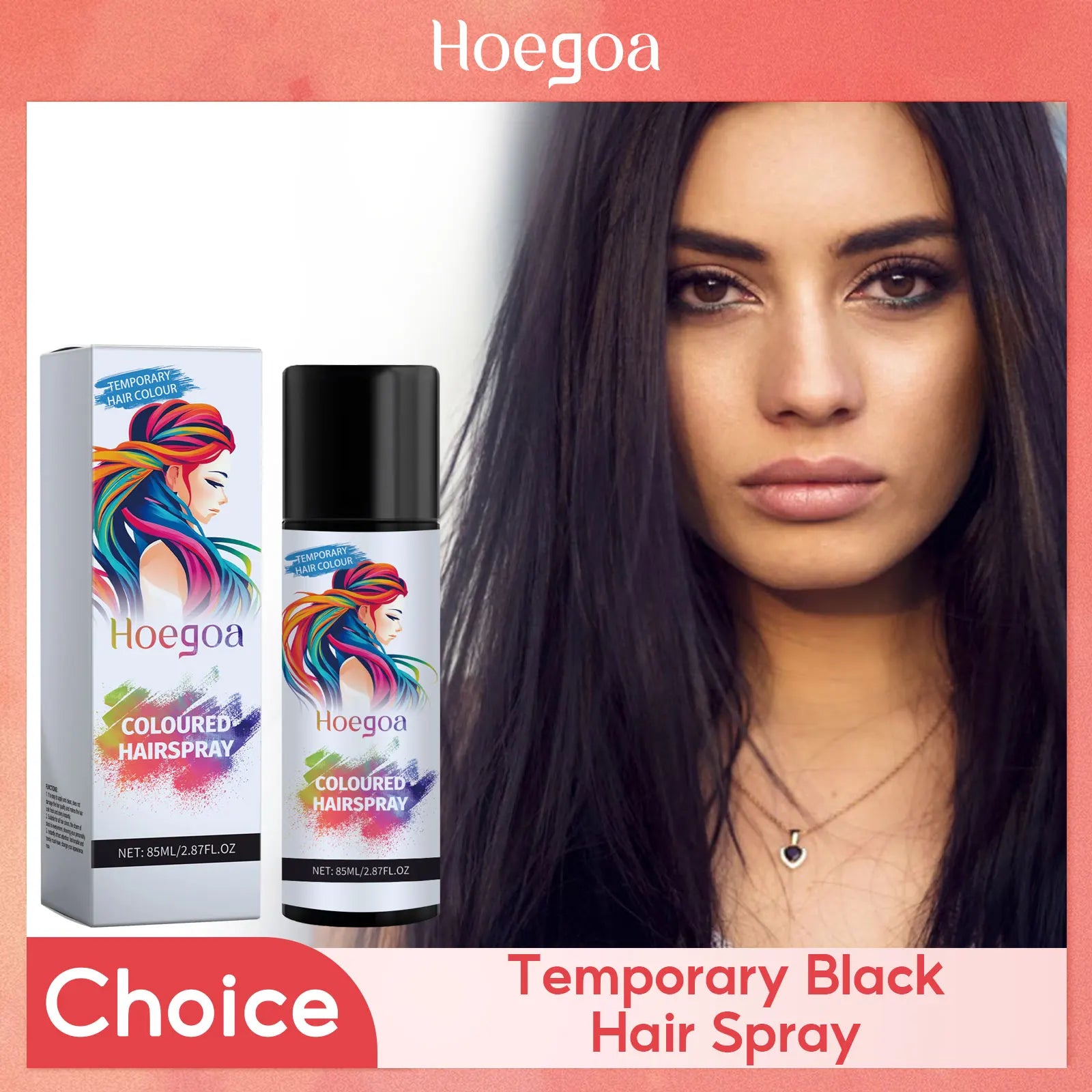 Instant Hair Color Spray Gray White Hair Coverage Repair Dry Nourishing Hair Styling Product Easy Rinse Temporary Black Hair Dye