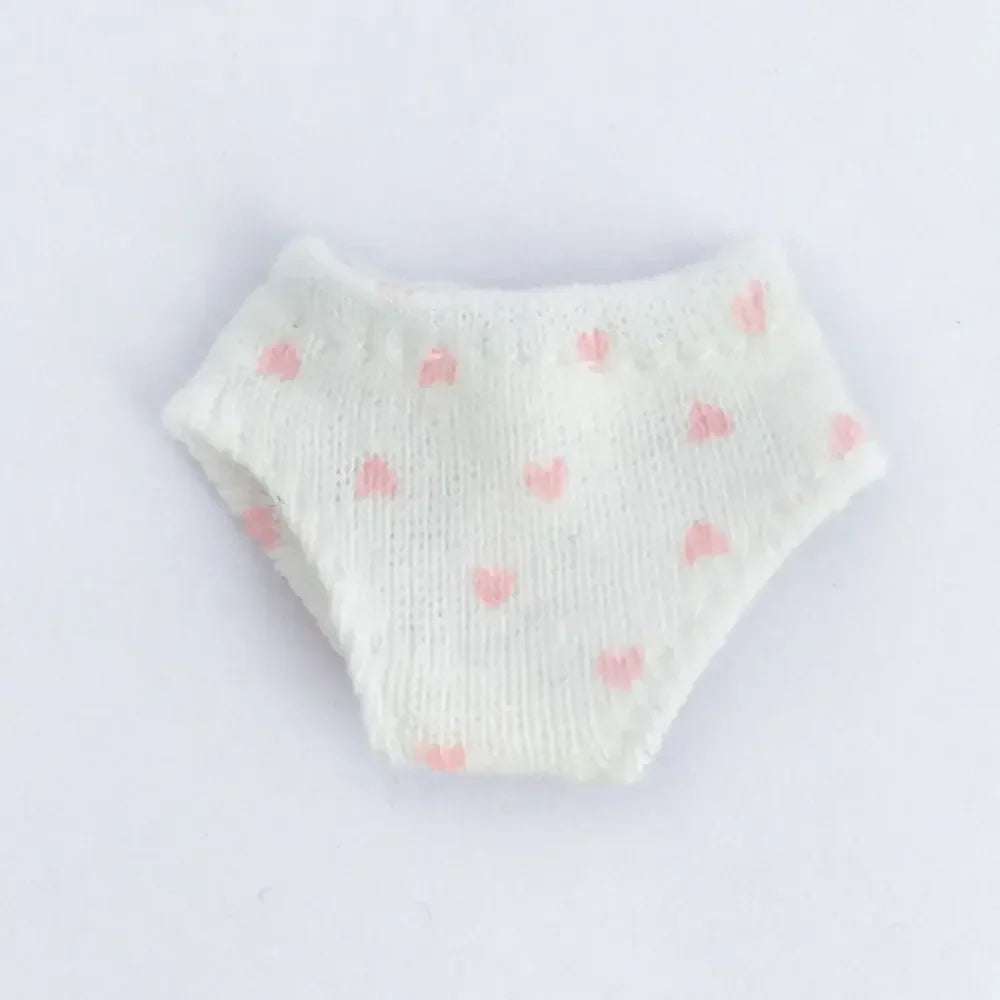 Cute OB11 Doll's Underwear DIY Elasticity Cotton Underwear 12 Colors Briefs Underwear