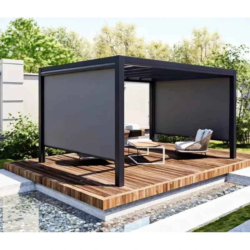 VLuxury Waterproof Aluminum Garden Pergola - All-Weather Terrace Cover