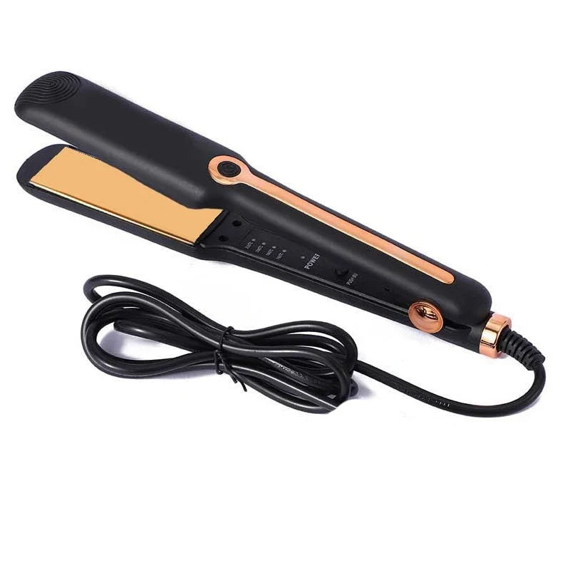 Hair Straightener Professional Ceramic Flat Iron Negative Ion Wide Plate Temperature Adjustable Straightening Iron Splint