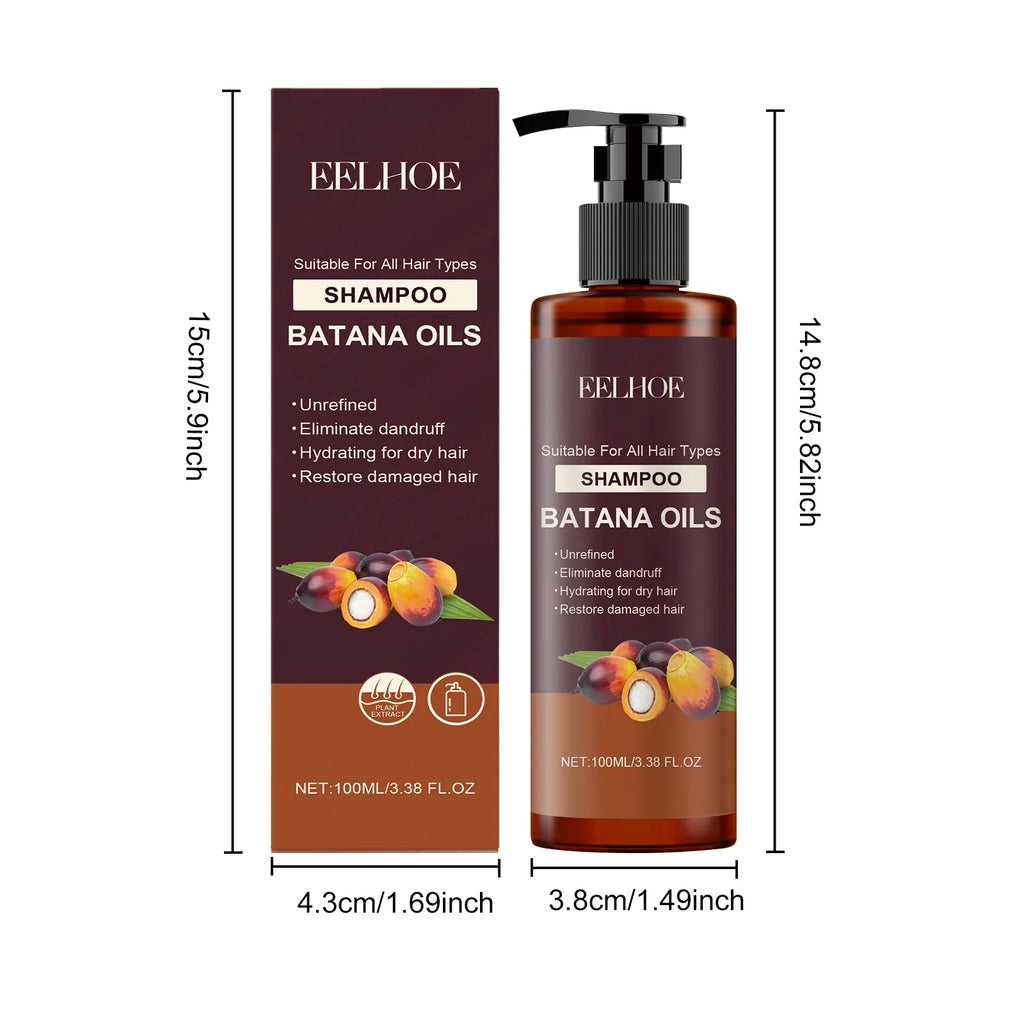 Batana Hair Shampoo Prevent Dryness Smoothing Reduce Spilt Ends Oil Control Nourishing Repair Cracked Hair Shampoo